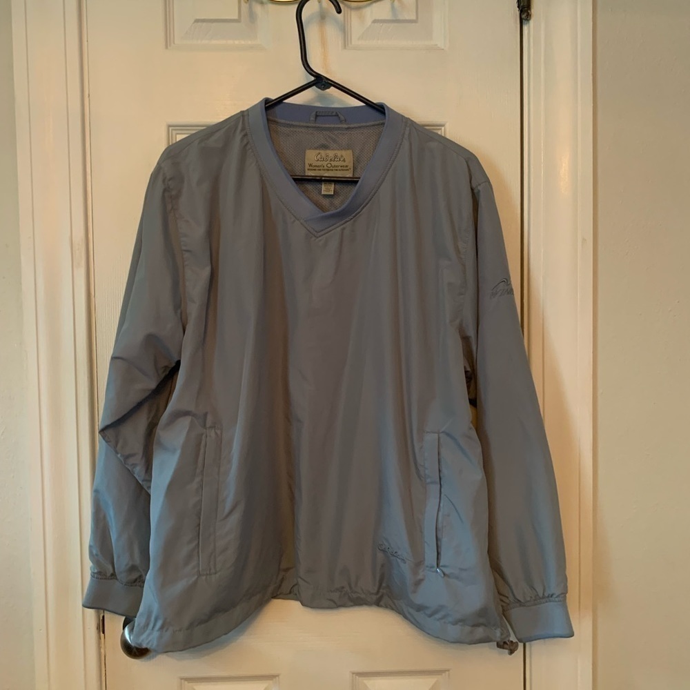 Cabela’s Light Blue Wind breaker Size XL #074
